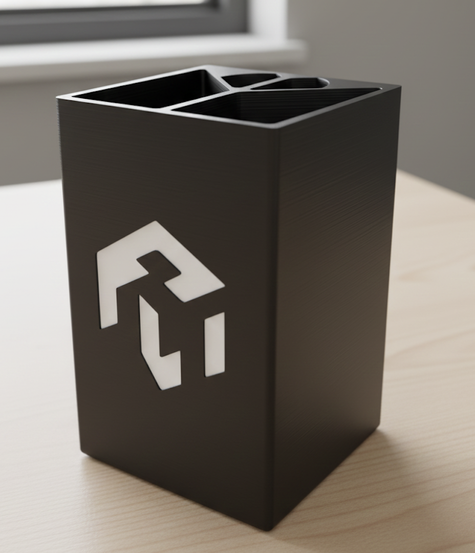 3D Pen Holder with Engraved Logo